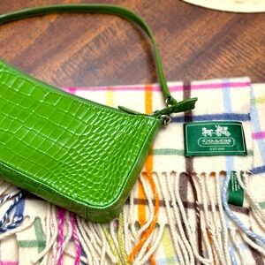 Coach Scarf and Gianni Bernini green bag